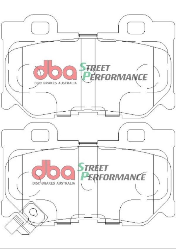 Disc Brakes Australia DB2401SP Rear Street Performance Brake Pads