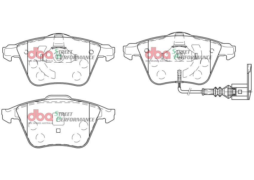 Disc Brakes Australia DB2402SP Front Street Performance Brake Pads