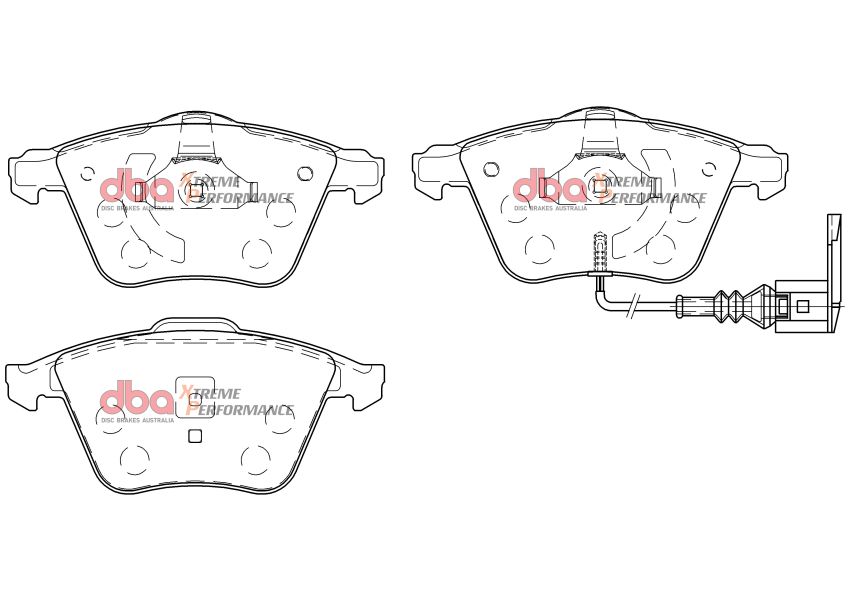 Disc Brakes Australia DB2402XP Front Xtreme Performance Brake Pads