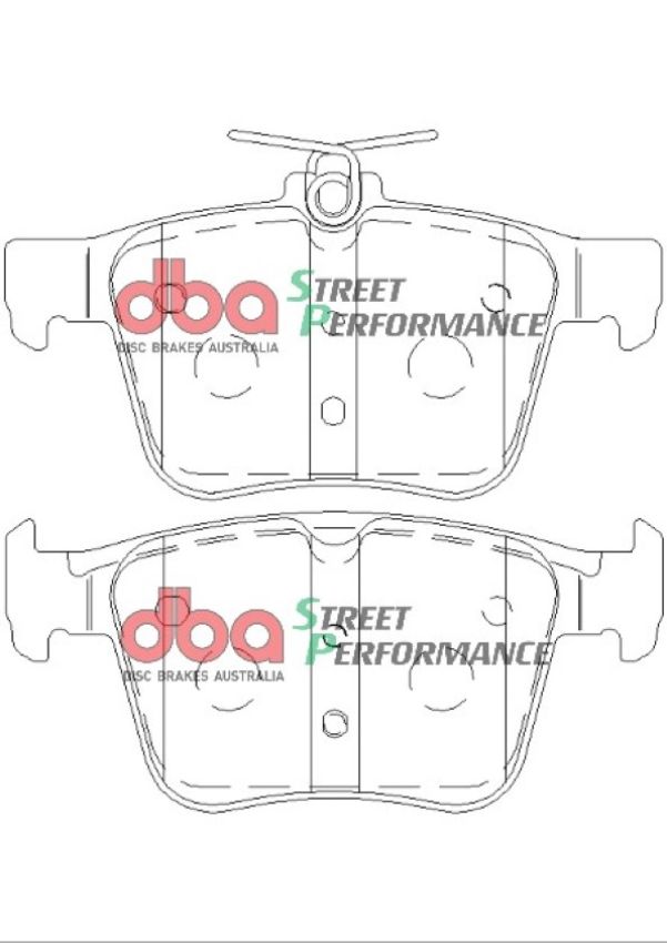 Disc Brakes Australia DB2415SP Rear Street Performance Brake Pads