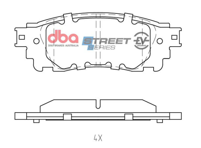 Disc Brakes Australia DB2419SSEV Rear Street Series EV Brake Pads