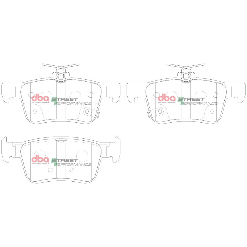 Disc Brakes Australia DB2429SP Rear Street Performance Brake Pads