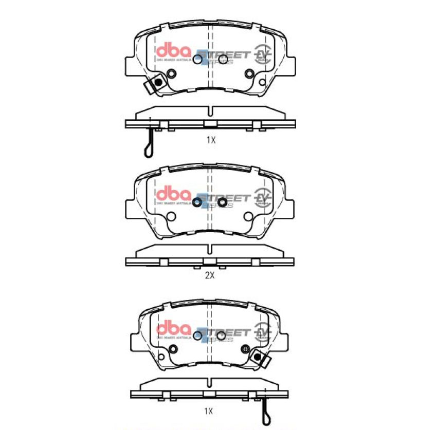 Disc Brakes Australia DB2443SSEV Front Street Series EV Brake Pads