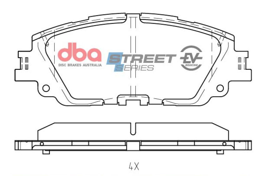 Disc Brakes Australia DB2449SSEV Front Street Series EV Brake Pads