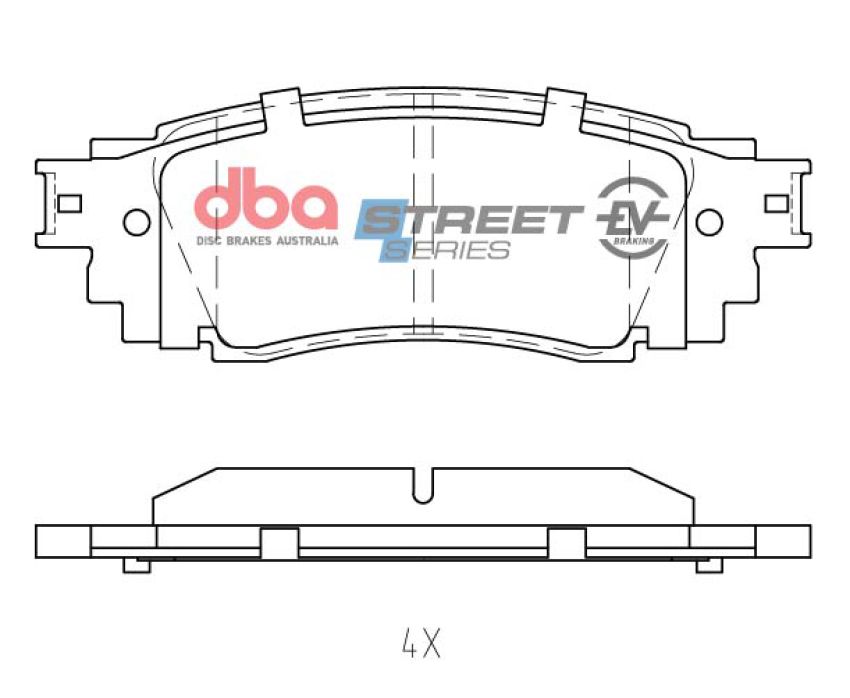 Disc Brakes Australia DB2469SSEV Rear Street Series EV Brake Pads