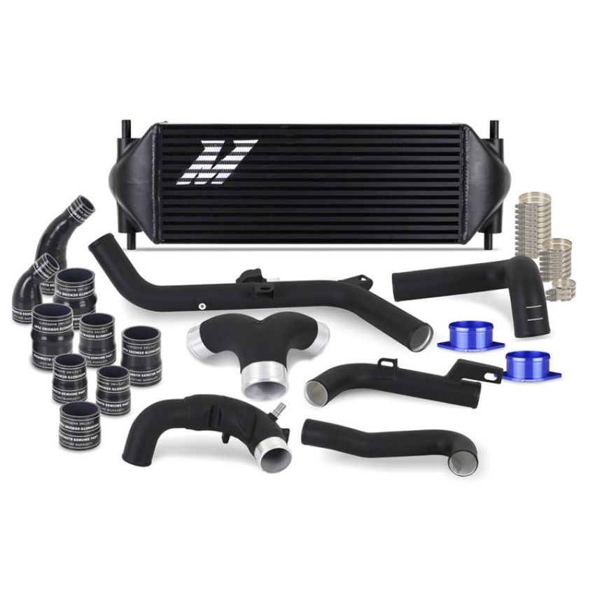 Mishimoto MMINT-BR27-21KBBK 21+ Bronco 2.7 Stock Location INT Kit MWBK Pipes BK Cooler