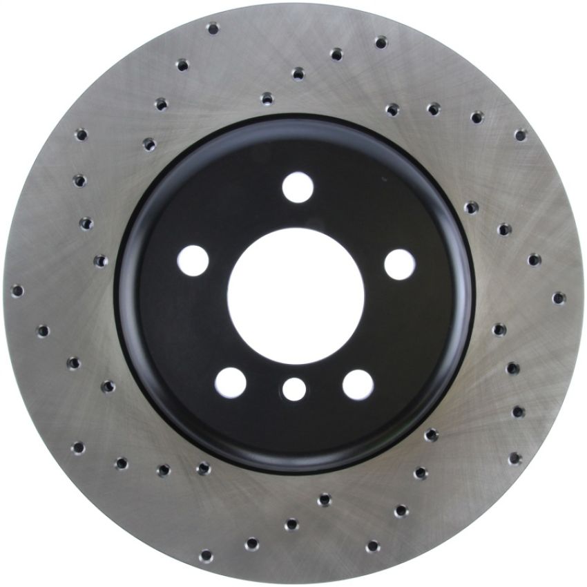 Stoptech 128.34124R 11-15 BMW 535i/535xi/ 12-15 640i Front Right Drilled Sport Brake Rotor