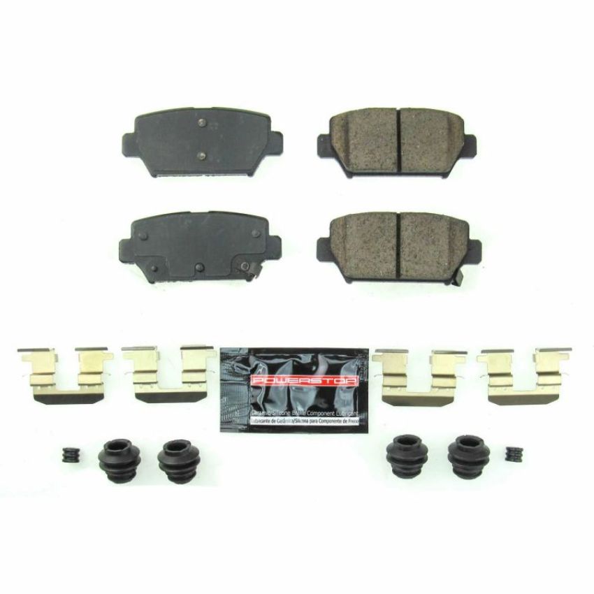 PowerStop Z23-2156 PowerStop - Z23 Daily Driver Carbon-Fiber Ceramic Brake Pads with Hardware Kit