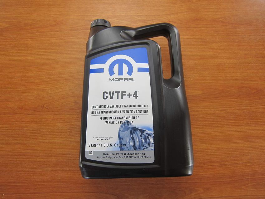 Mopar Chrysler Dodge Jeep Ram 1.3 Gallons Continuously Varibale Transmission Fluid + 4