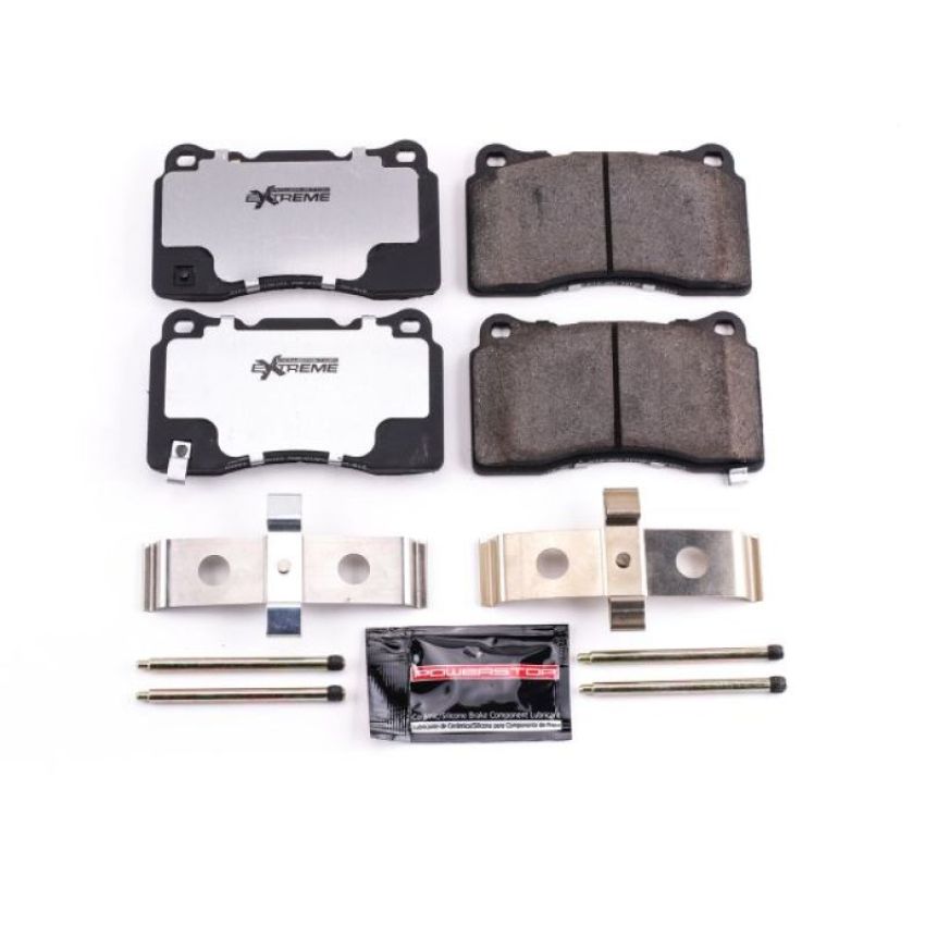 PowerStop Z26-1001 PowerStop - Z26 Performance Carbon-Fiber Ceramic Brake Pads with Hardware Kit