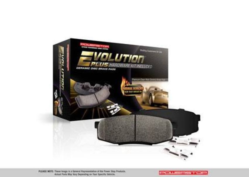 PowerStop 17-1873 PowerStop - Z17 Low-Dust Ceramic Brake Pads with Hardware