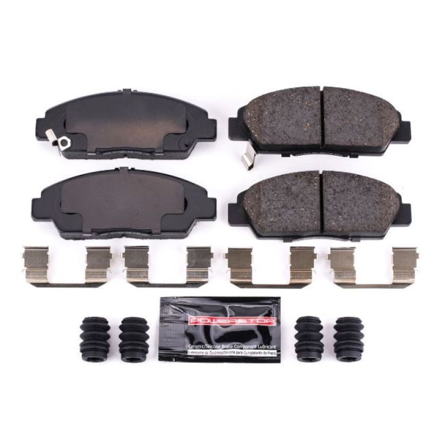 PowerStop Z23-568 PowerStop - Z23 Daily Driver Carbon-Fiber Ceramic Brake Pads with Hardware Kit
