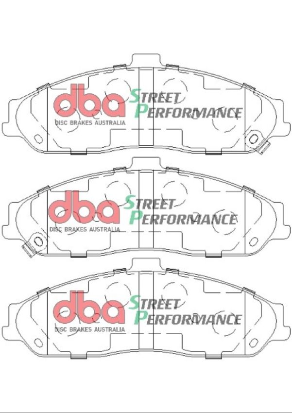 Disc Brakes Australia DB7599SP Front Street Performance Brake Pads