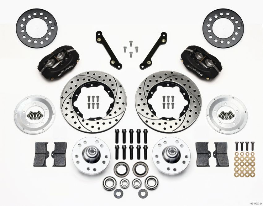 Wilwood 140-11007-D Forged Dynalite Front Kit 11.00in Drilled 70-78 Camaro