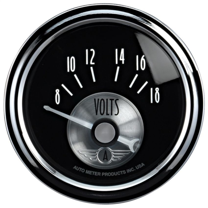 AUTOMETER ATM2093 2-1/16 Voltmeter 8-18V Prestige Black Series