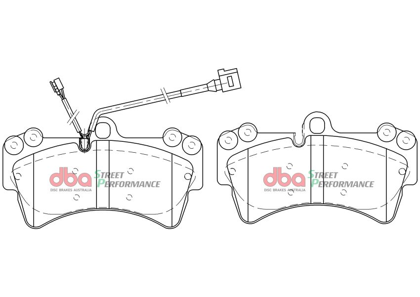Disc Brakes Australia DB7878SP Front Street Performance Brake Pads
