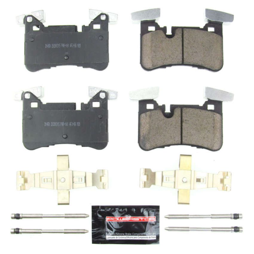 PowerStop Z23-1450 PowerStop - Z23 Daily Driver Carbon-Fiber Ceramic Brake Pads with Hardware Kit