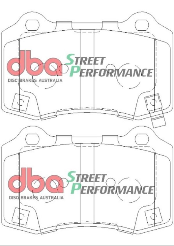Disc Brakes Australia DB8805SP Rear Street Performance Brake Pads