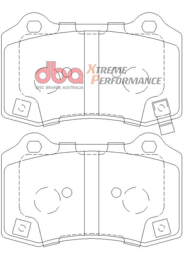 Disc Brakes Australia DB8805XP Rear Xtreme Performance Brake Pads