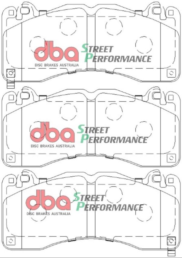 Disc Brakes Australia DB9021SP Front Street Performance Brake Pads