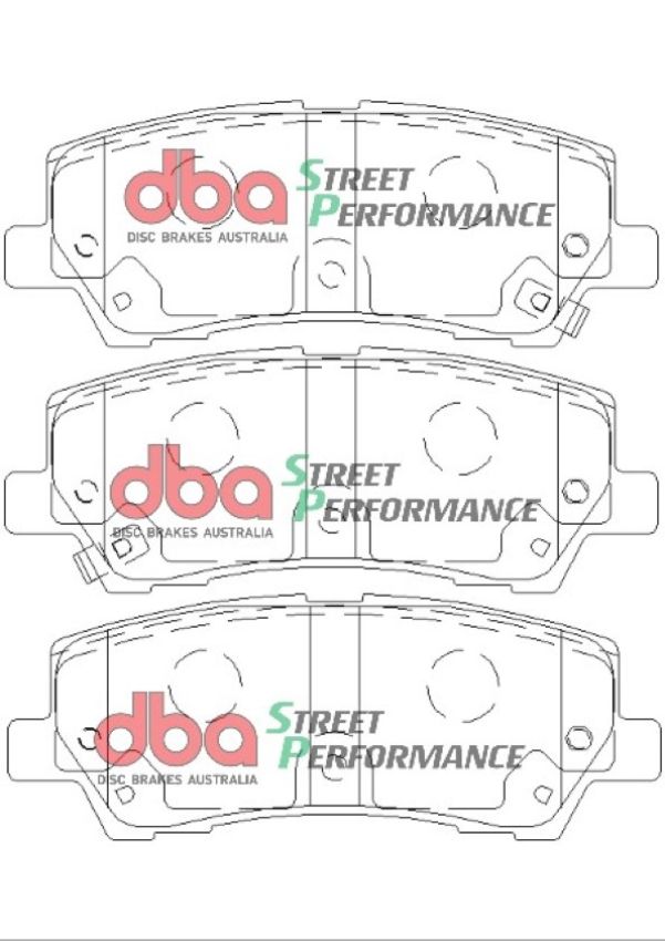 Disc Brakes Australia DB9022SP Rear Street Performance Brake Pads