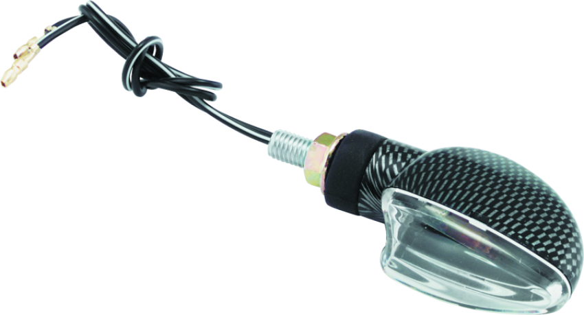 BikeMaster 266008 Ministalk Marker Light V-Shape Carbon/Clear
