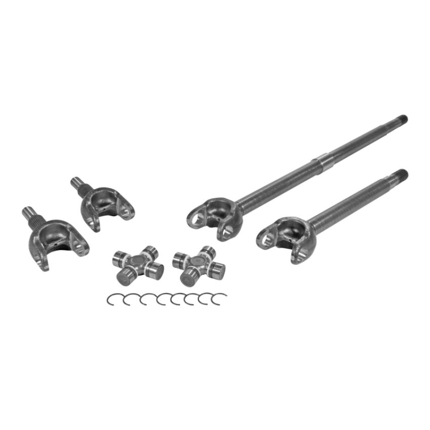 Yukon Gear & Axle YA W24174 Yukon Gear Front 4340 Chromoly Axle Kit For Jeep JL Dana 30 27 Spline FAD Del. w/1350 (7166) Joints