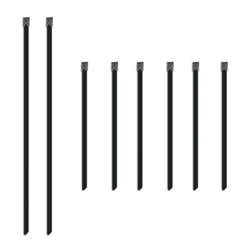 Mishimoto MMTW-TIES Set of Six 6in & Two 14in Stainless Steel Locking Ties