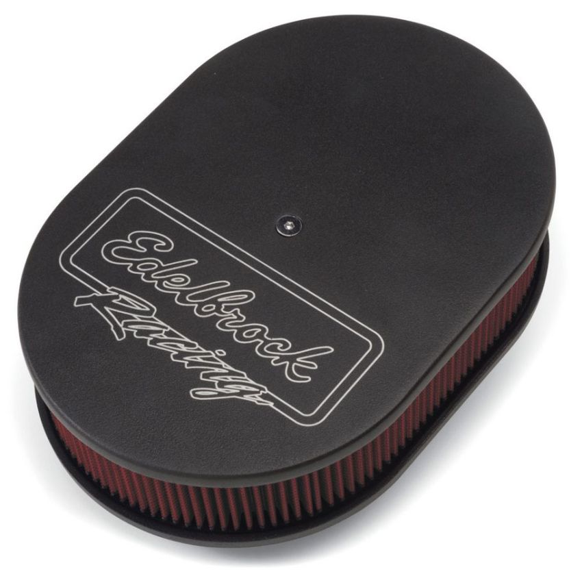 EDELBROCK EDE42203 Oval Air Cleaner Assm. - Black
