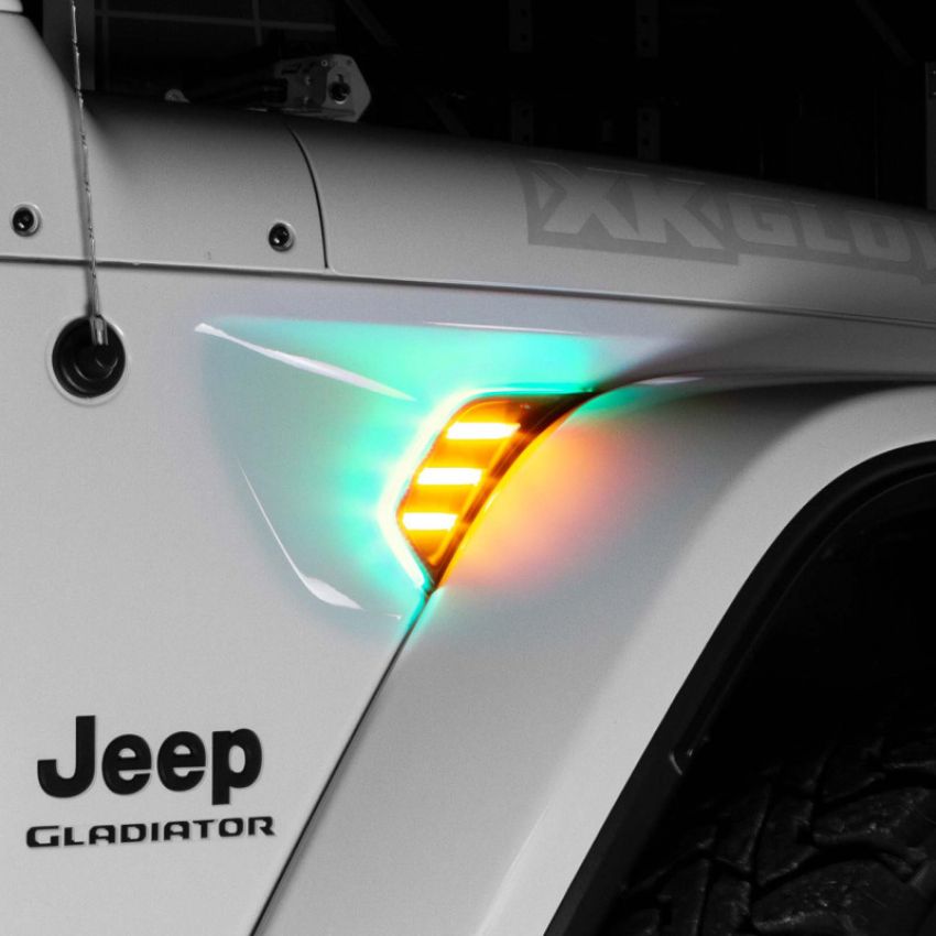 XKGLOW XK-VENT-RGB-KIT XK Glow XKchrome JEEP Air Vent Light Light RGB + Amber Turn Signal & Running