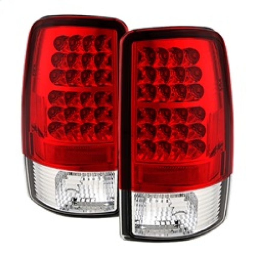 SPYDER 5001542 LED Tail Lights - Red Clear