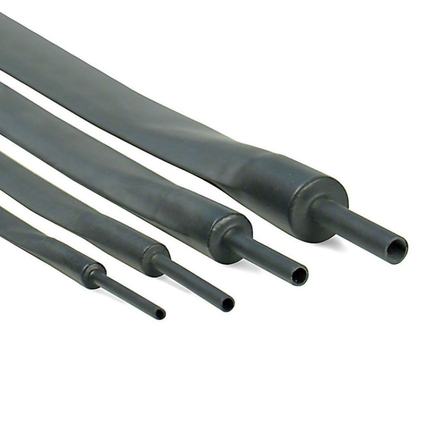 Design Engineering 10836 Hi-Temp Shrink Tube Kit 9/12/18/24mm x 24in Black