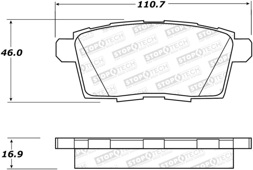 Stoptech 308.12590 Street Brake Pads