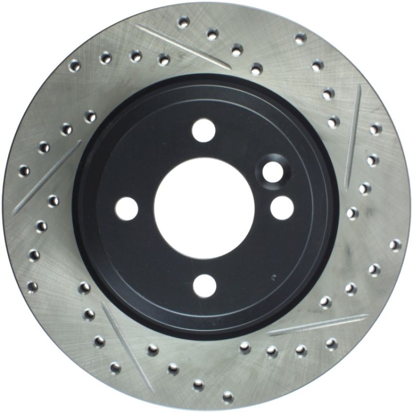 StopTech 02-07 Mini Cooper/Cooper S Slotted & Drilled Left Front Rotor