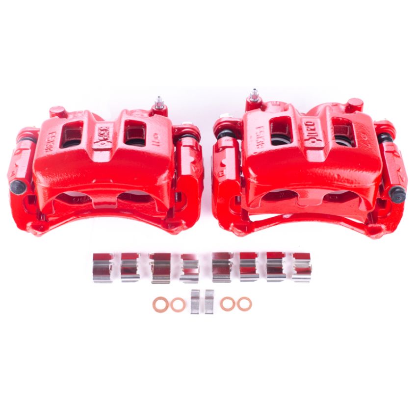 PowerStop S2656 Red Powder Coated Calipers