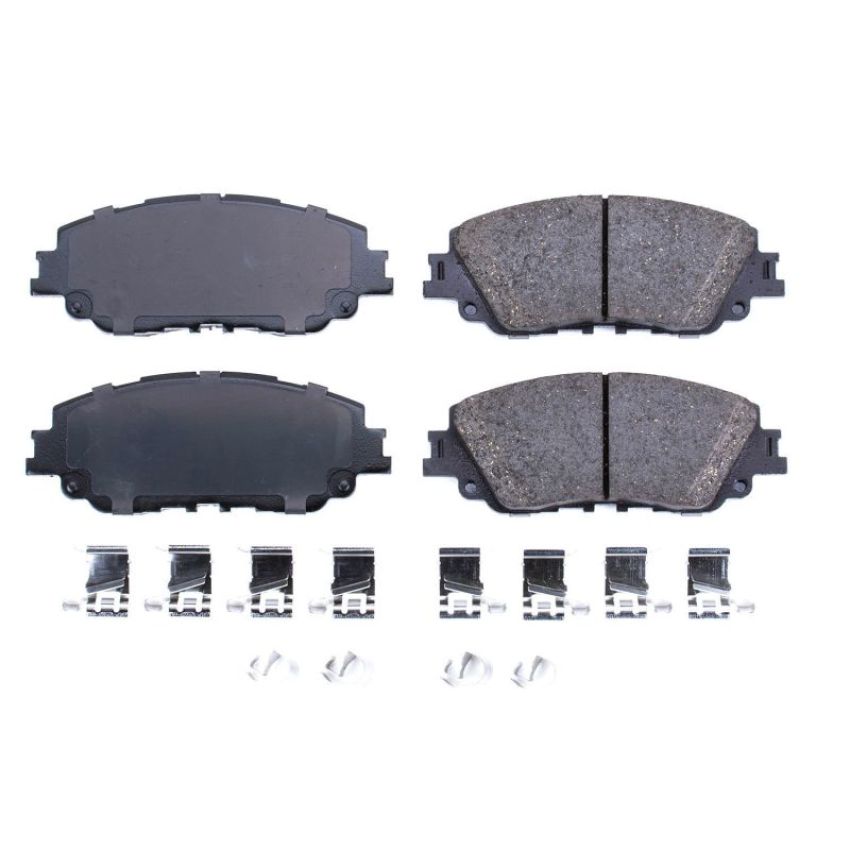 PowerStop 17-2076 PowerStop - Z17 Low-Dust Ceramic Brake Pads with Hardware