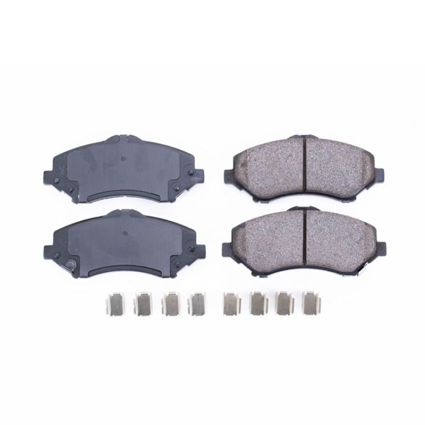 PowerStop 17-1273 PowerStop - Z17 Low-Dust Ceramic Brake Pads with Hardware