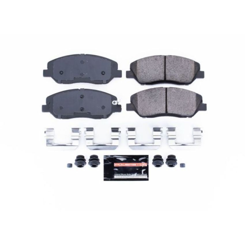 PowerStop Z23-1202 PowerStop - Z23 Daily Driver Carbon-Fiber Ceramic Brake Pads with Hardware Kit
