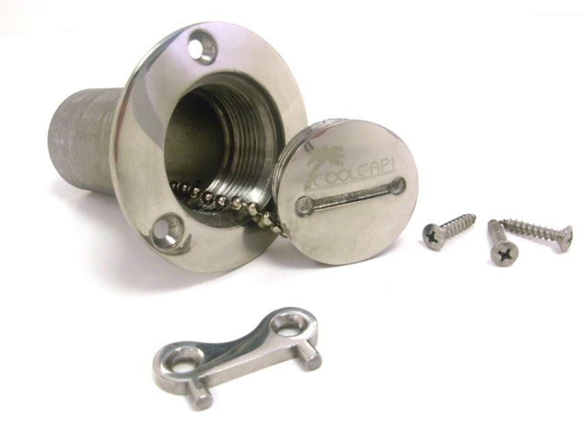 Ridetech 84000000 CoolCap gas cap, stainless steel with 1.5