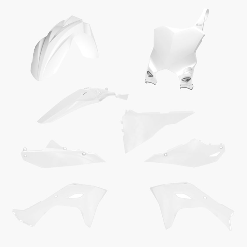 Cycra 1CYC-9436-42 2024 Kawasaki KX450 5 pc. Replica Body Kit - White