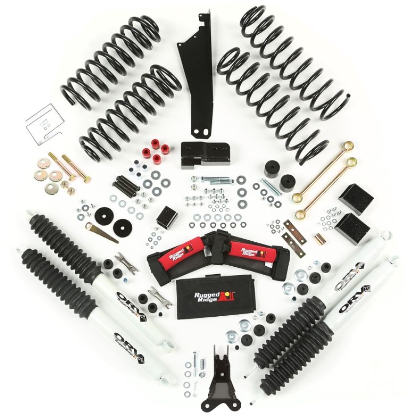 Rugged Ridge 18415.50 2.5in Lift Kit with Shocks 07-18 Jeep Wrangler JK