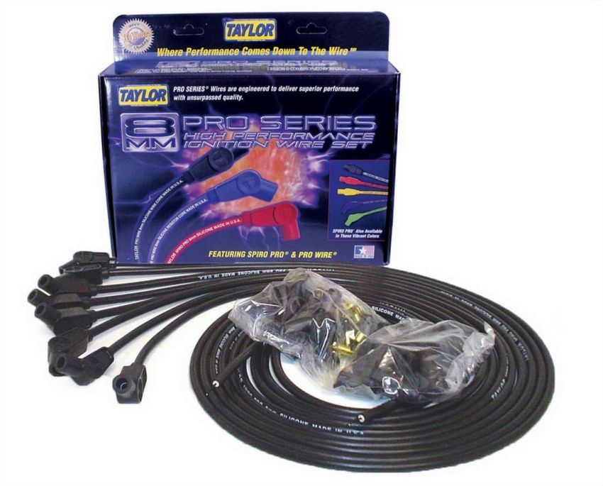 Taylor Cable 73053 8mm Black Spiro-Pro Wire