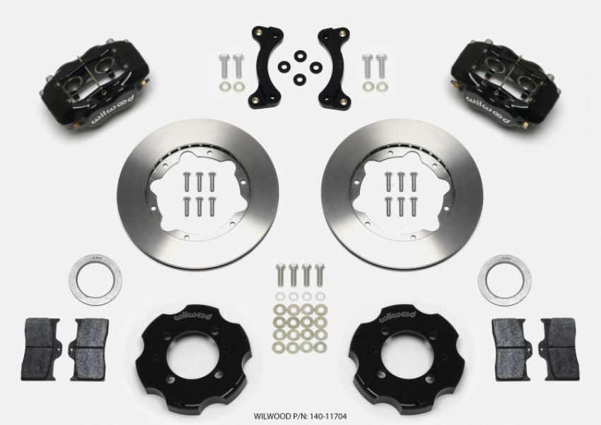 Wilwood 140-11704 Forged Dynalite Front Hat Kit 11.00in 95-05 Miata