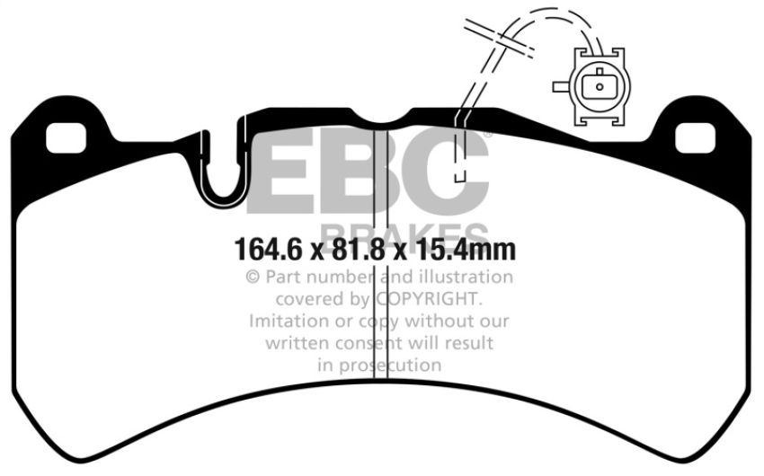 EBC Brakes DP42354R Yellowstuff Street And Track Brake Pads