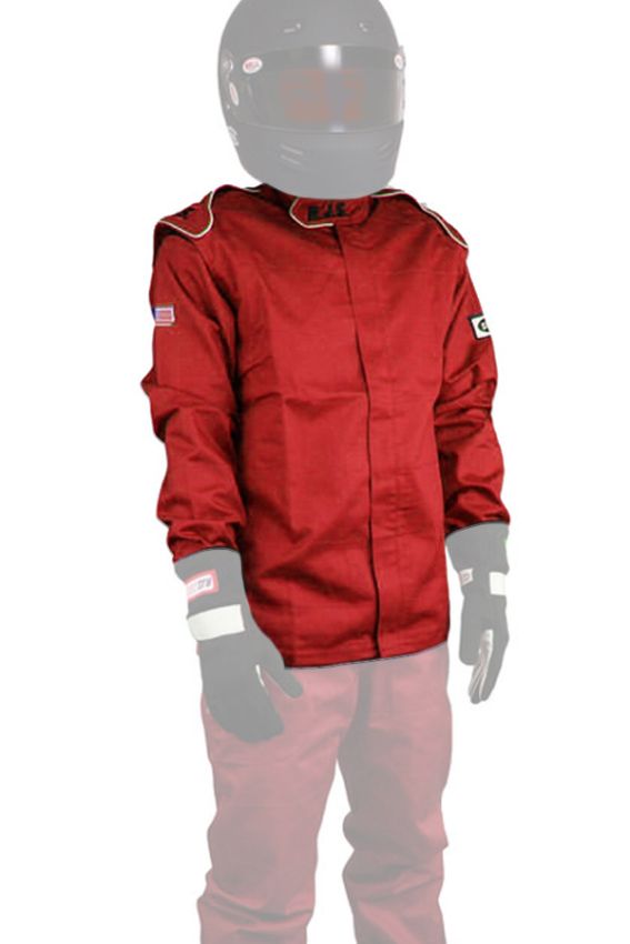 RJS SAFETY RJS200400408 Jacket Red 3X-Large SFI-1 FR Cotton