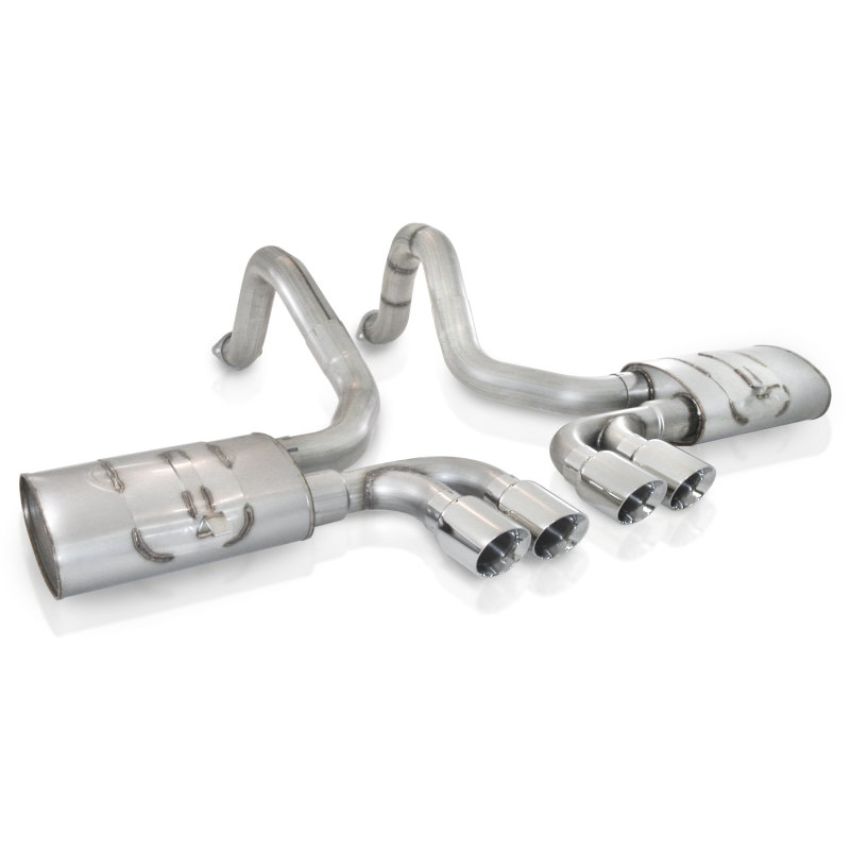 Stainless Works VC53CBQUAD 1997-04 Corvette C5 3in Axleback Quad 3-1/2in Slash-Cut Tips