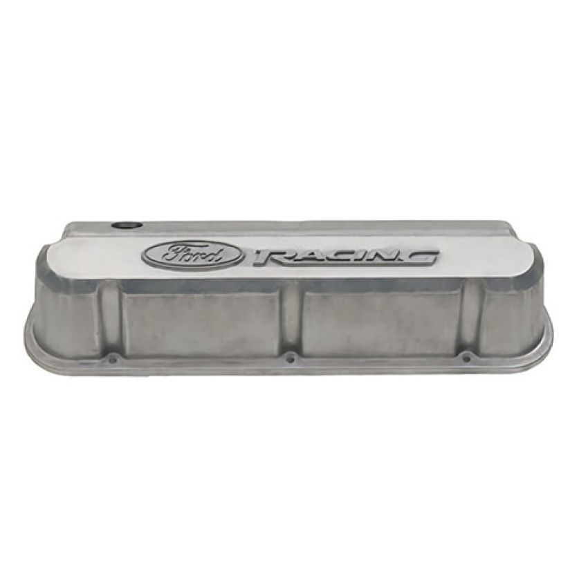 Ford Racing 302-146 Slant Edge Valve Covers, Bare With Ford Racing Logo-Ready For Finishing