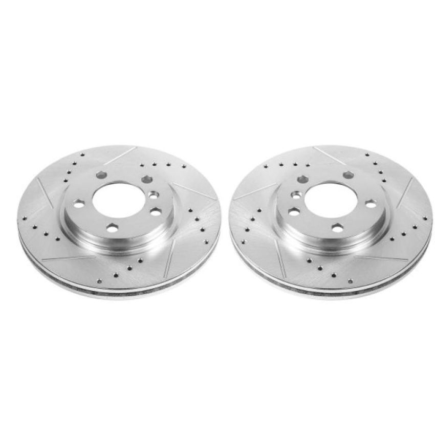 PowerStop EBR1413XPR PowerStop Evolution Performance Drilled, Slotted & Plated Brake Rotor Pair