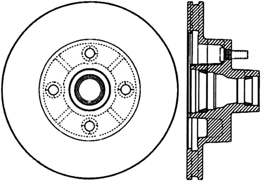 Stoptech 127.62002L Slotted & Drilled Sport Brake Rotor