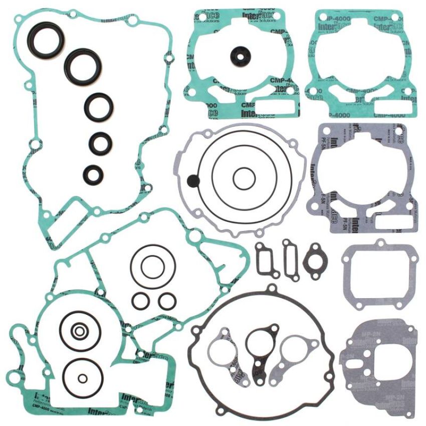 Vertex Pistons 811371 Vertex Gaskets 13-16 KTM XC-W 200 Complete Gasket Kit w/ Oil Seals